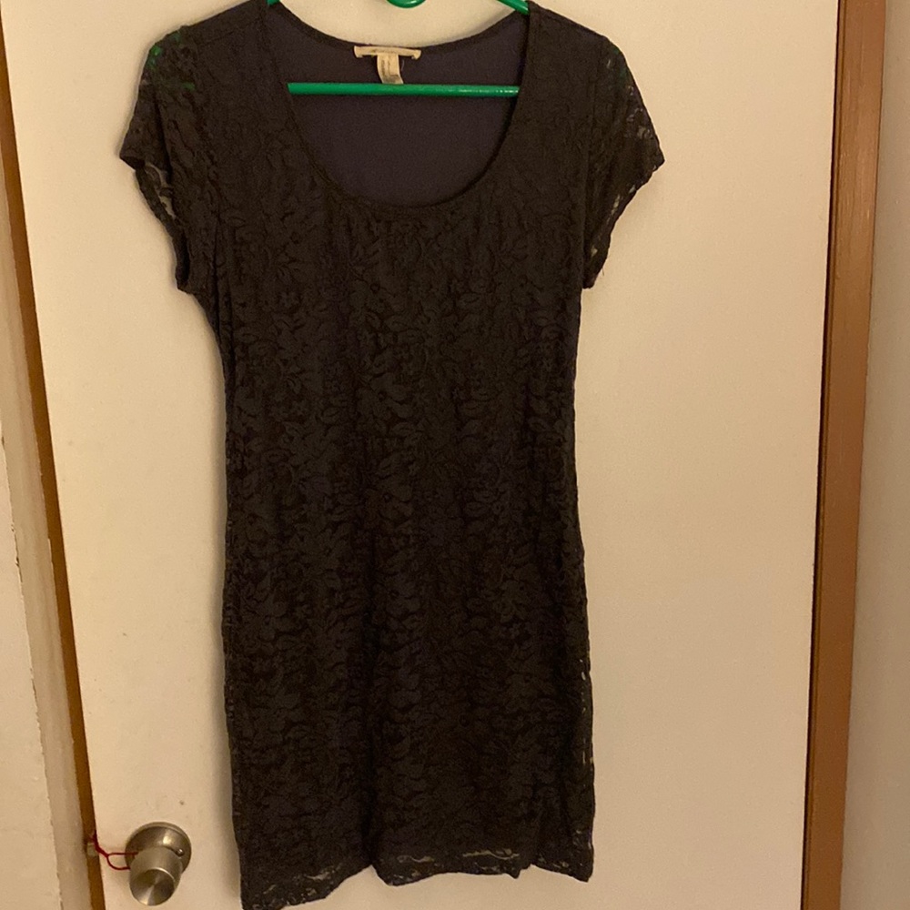 Forever 21 Dark Gray Lace Dress